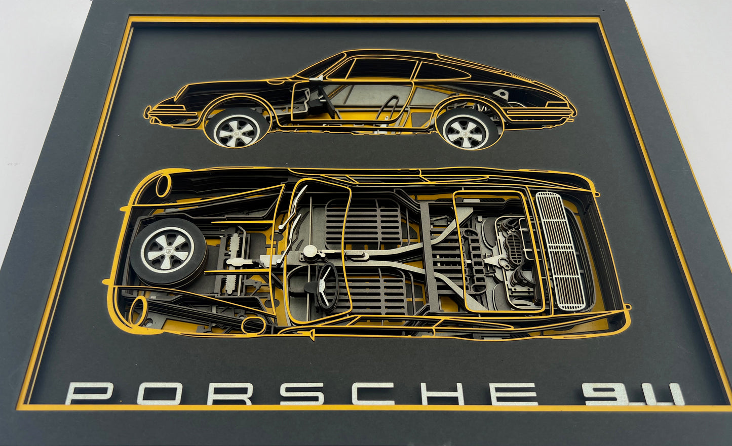 001 PORSCHE 911, multi layered picture