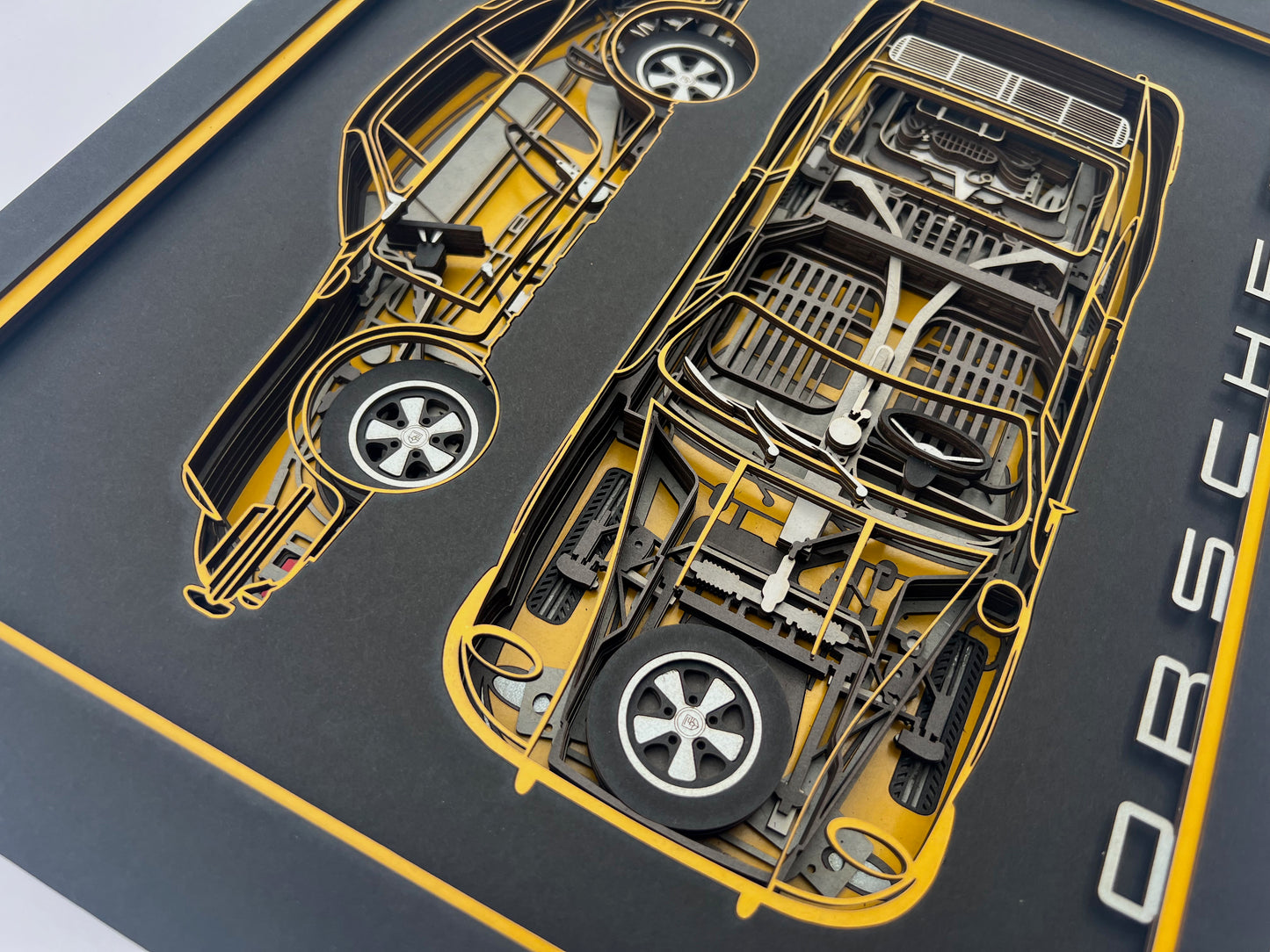 001 PORSCHE 911, multi layered picture