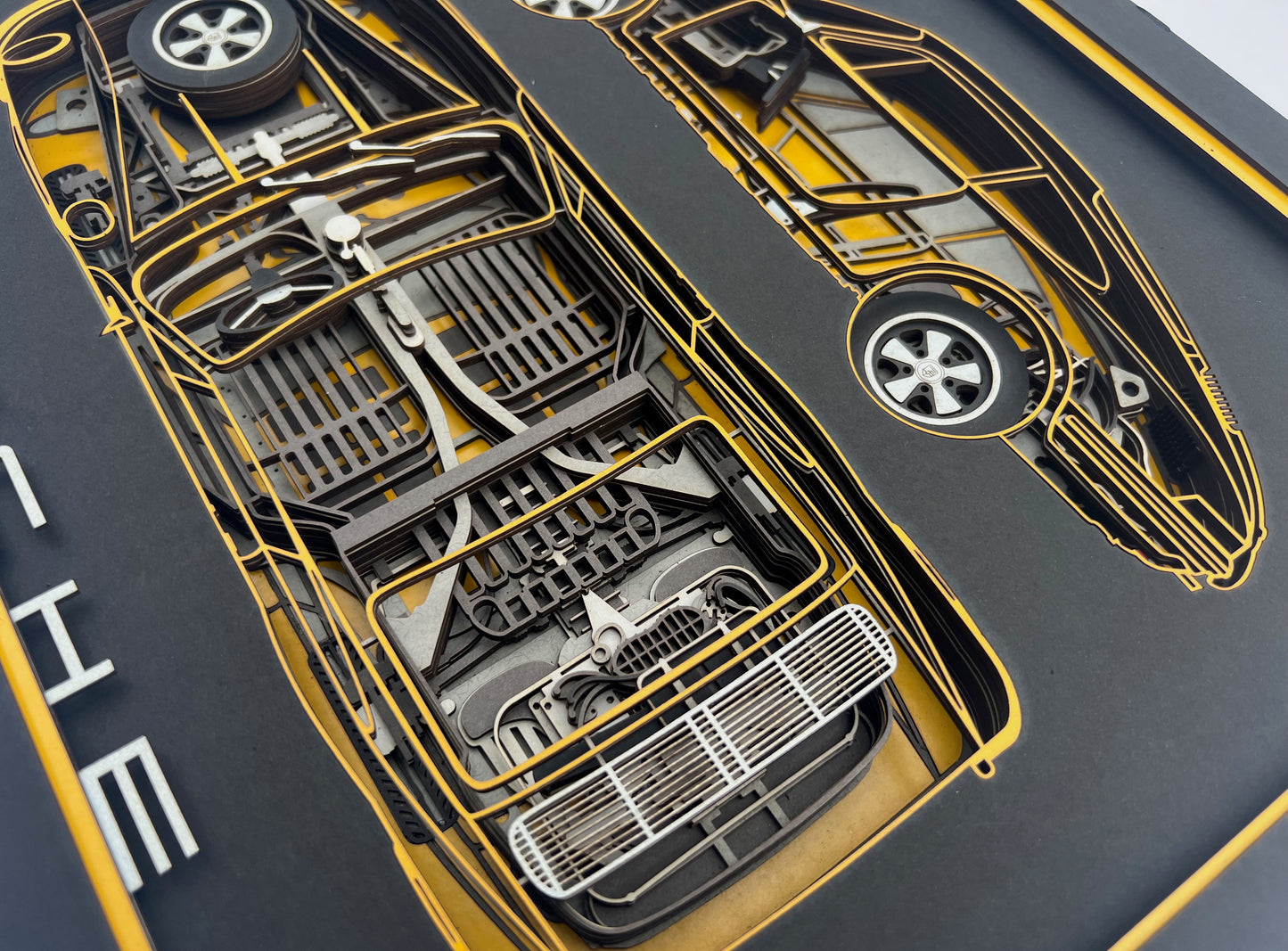 001 PORSCHE 911, multi layered picture