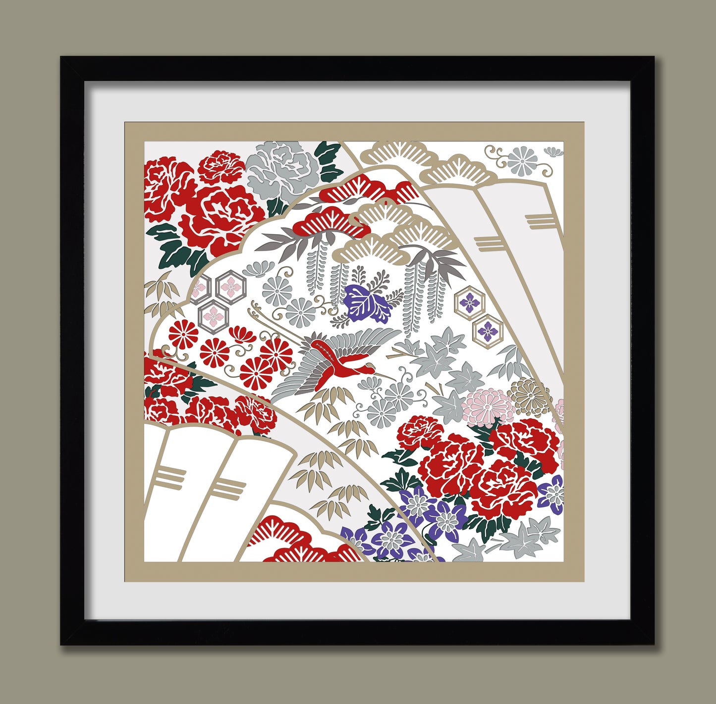 301 JAPANESE VINTAGE OBI PAPER ART DESIGN