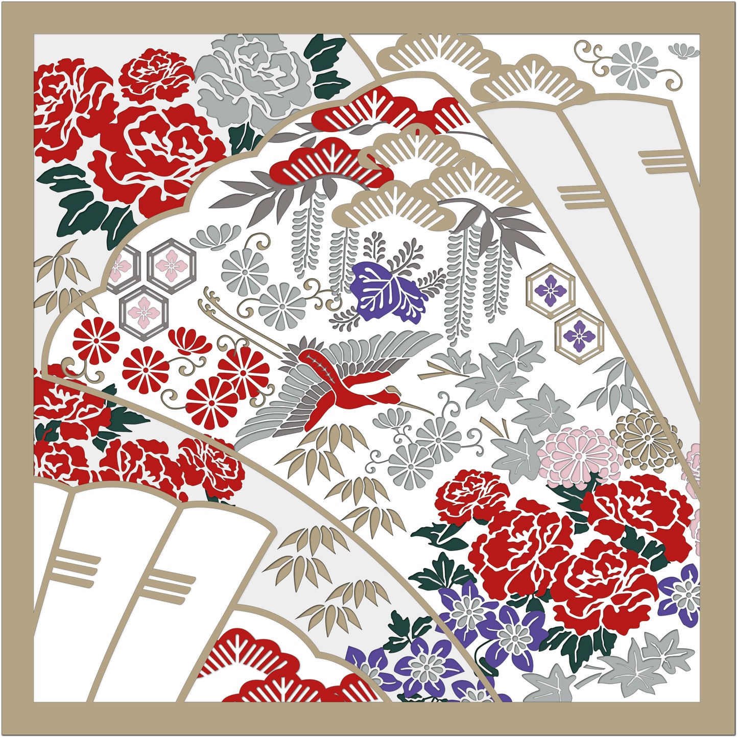 301 JAPANESE VINTAGE OBI PAPER ART DESIGN